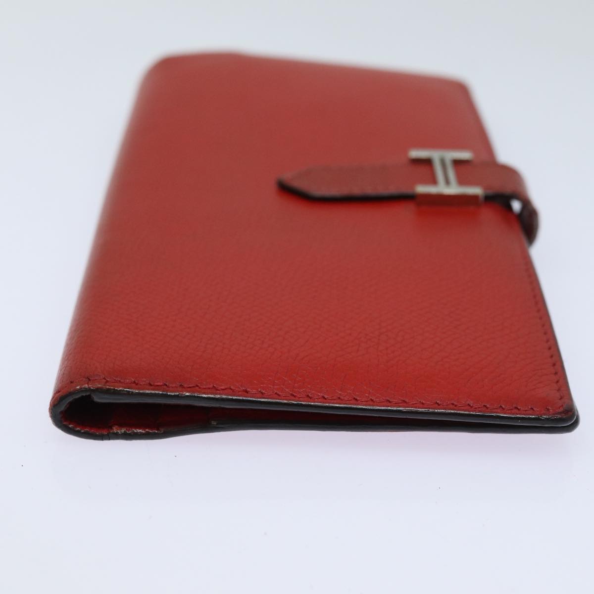 Hermès Béarn, Red, Leather, wallet