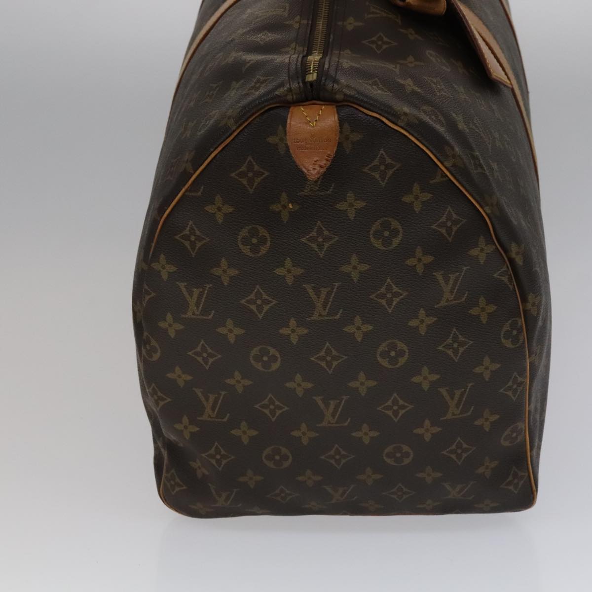 Louis Vuitton Keepall 60, Brown, Canvas, travel