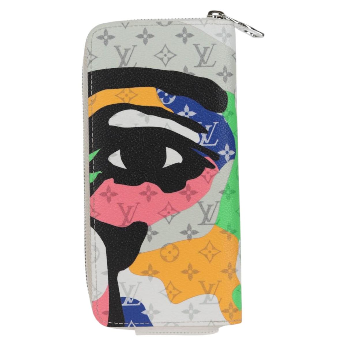 Louis Vuitton Zippy wallet, White, Canvas, wallet