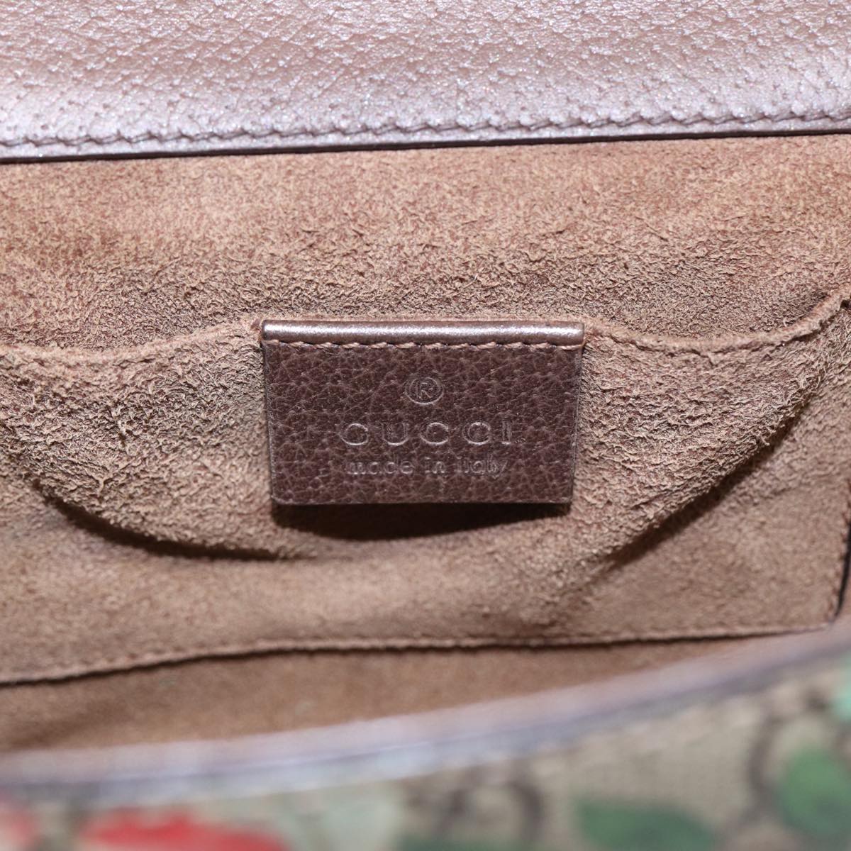 Gucci Padlock, Beige, Canvas, shoulder