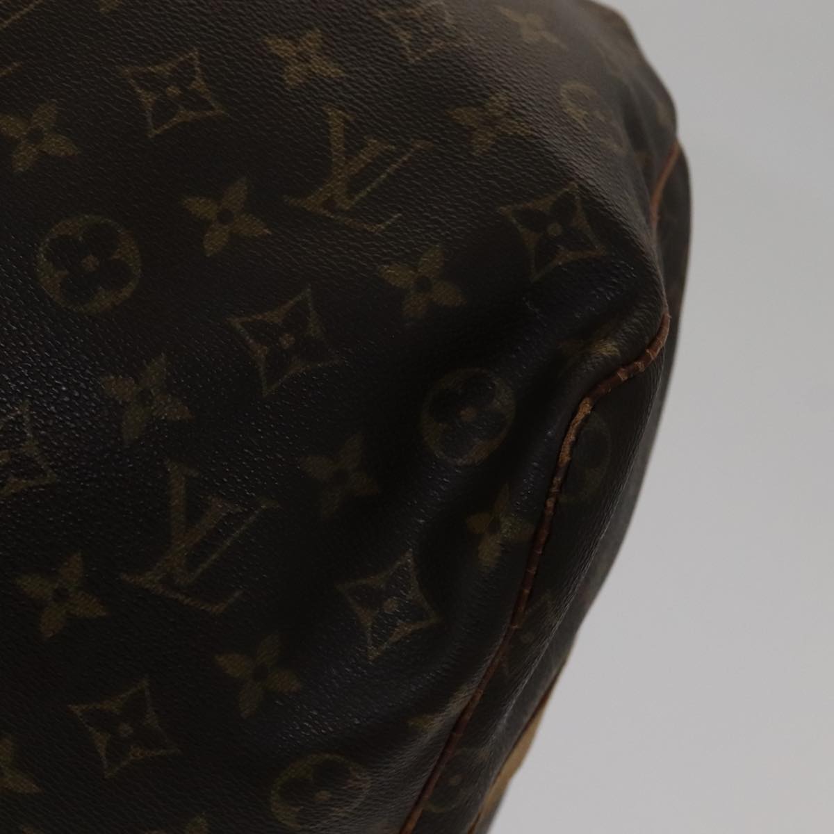 Louis Vuitton Keepall Bandoulière 60, Brown, Canvas, travel