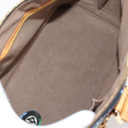 Louis Vuitton Alma, Black, Canvas, handbag