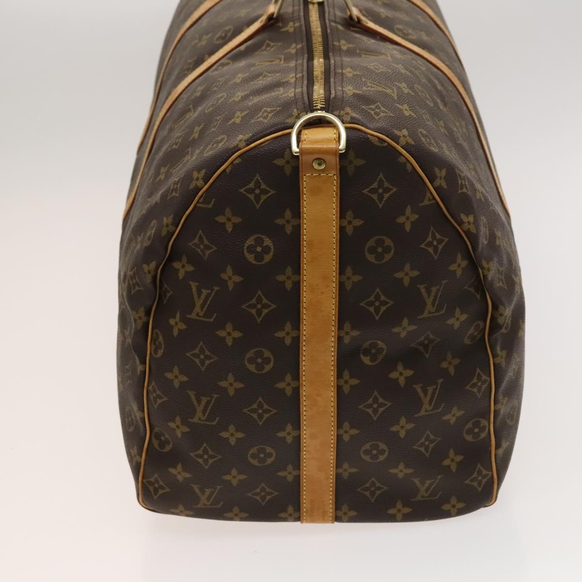 Louis Vuitton Keepall Bandoulière 60, Brown, Canvas, travel