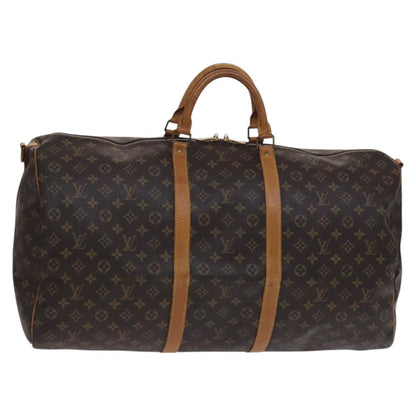 Louis Vuitton Keepall Bandoulière 60, Brown, Canvas, travel