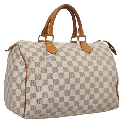Louis Vuitton Speedy 30, White, Canvas, handbag