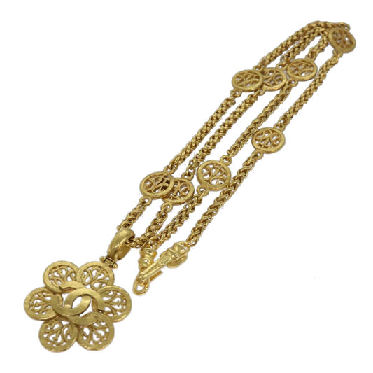 Chanel Coco Mark, Gold, Metal, necklace