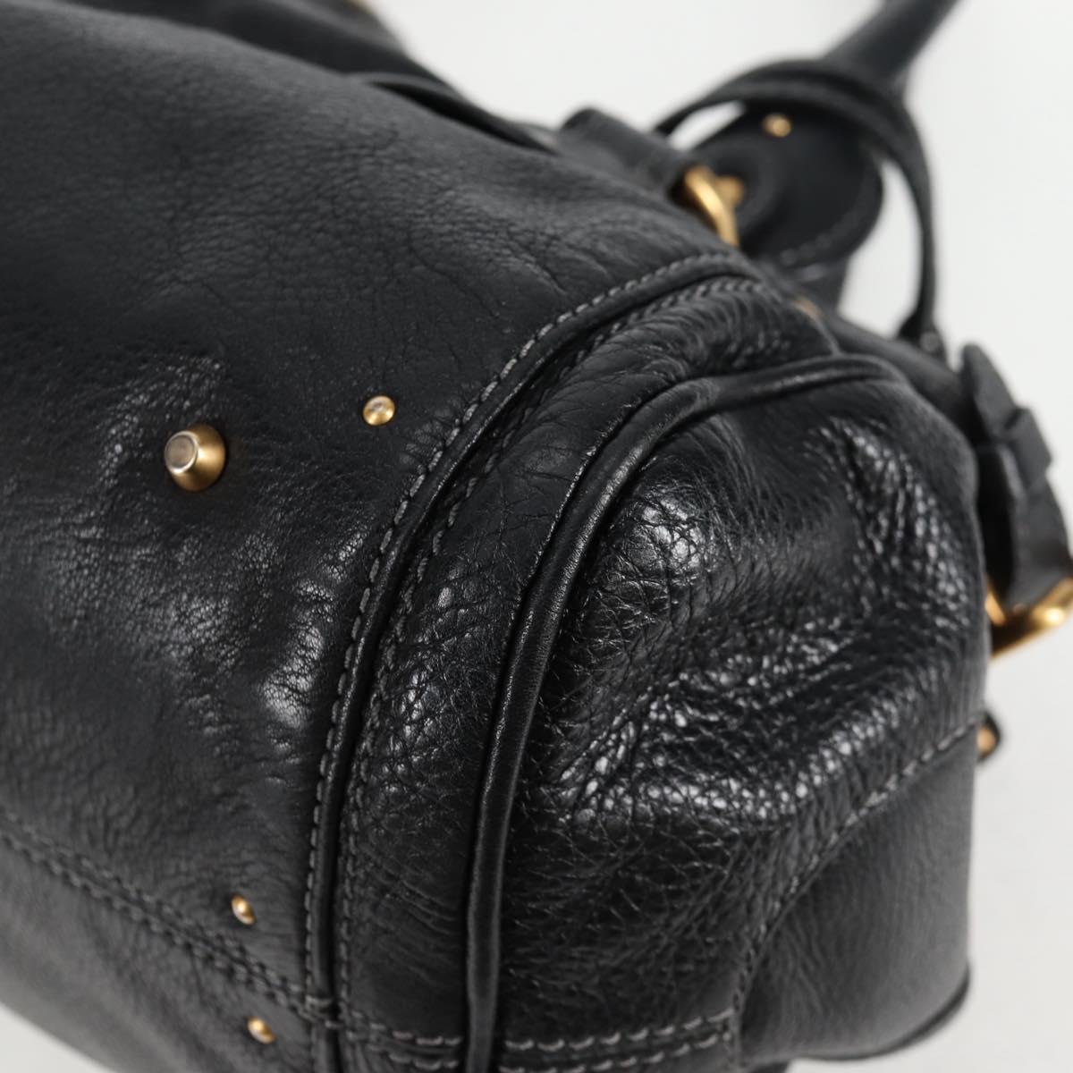 Chloé Paddington, Black, Leather, handbag