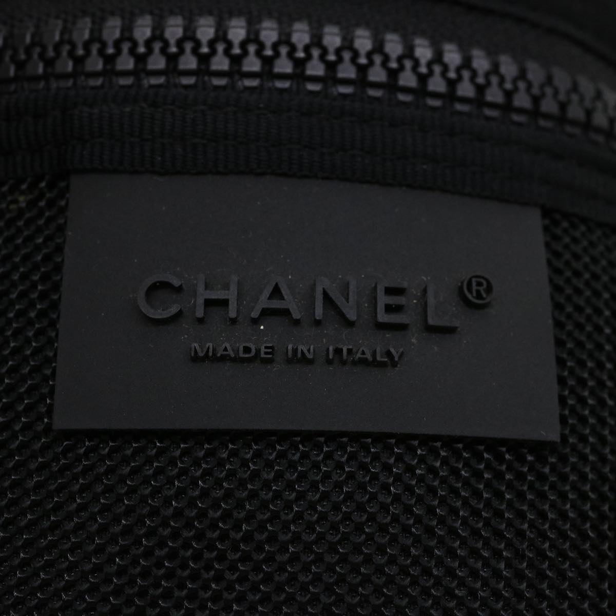 Chanel, Black, Canvas, shoulder