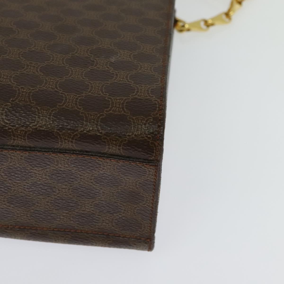 Céline Macadam, Brown, Canvas, shoulder
