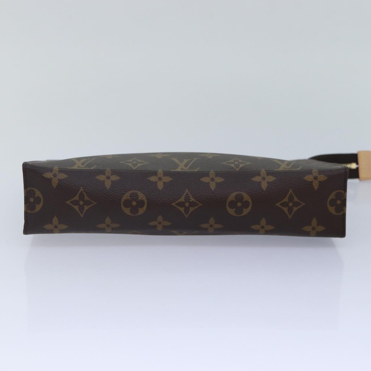 Louis Vuitton Poche Toilette, Brown, Canvas, clutch