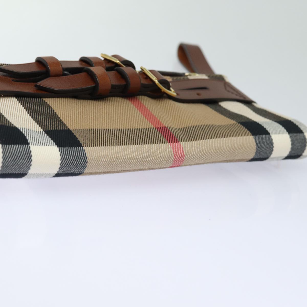 Burberry Nova Check, Brown, Canvas, clutch