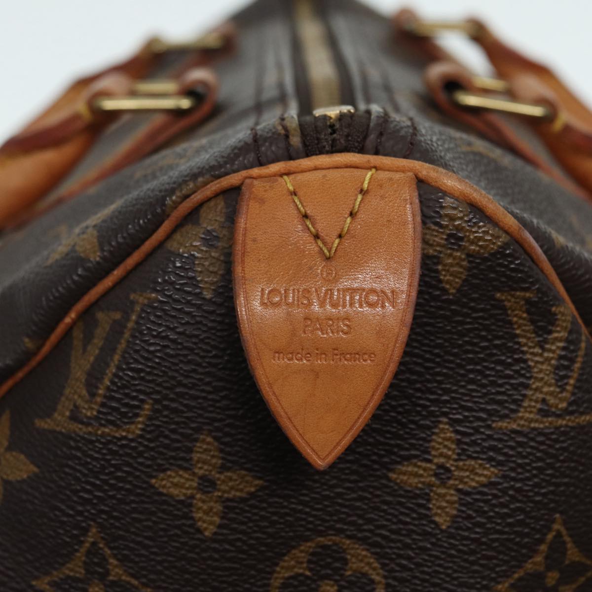 Louis Vuitton Speedy 30, Brown, Canvas, handbag