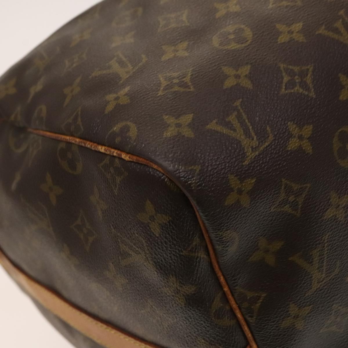 Louis Vuitton Keepall Bandouliere 55, Brown, Canvas, travel