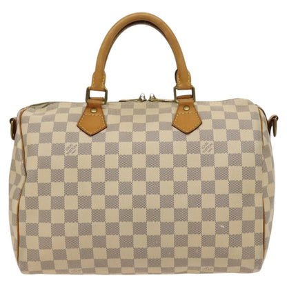 Louis Vuitton Speedy Bandoulière 30, White, Canvas, handbag