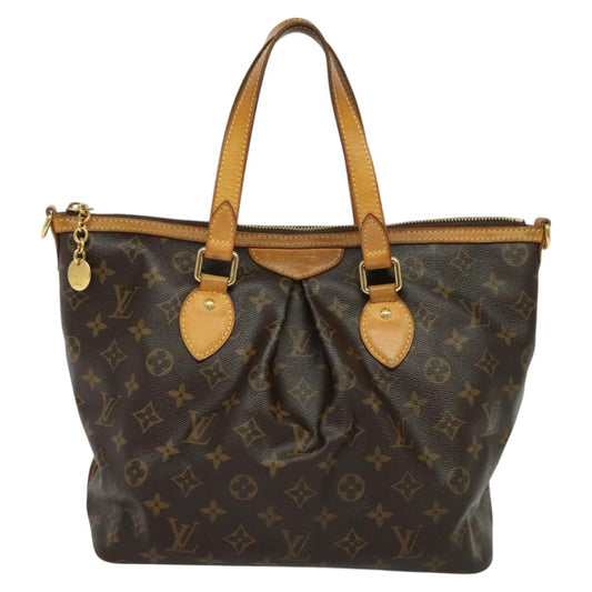 Louis Vuitton Palermo PM, Brown, Canvas, tote