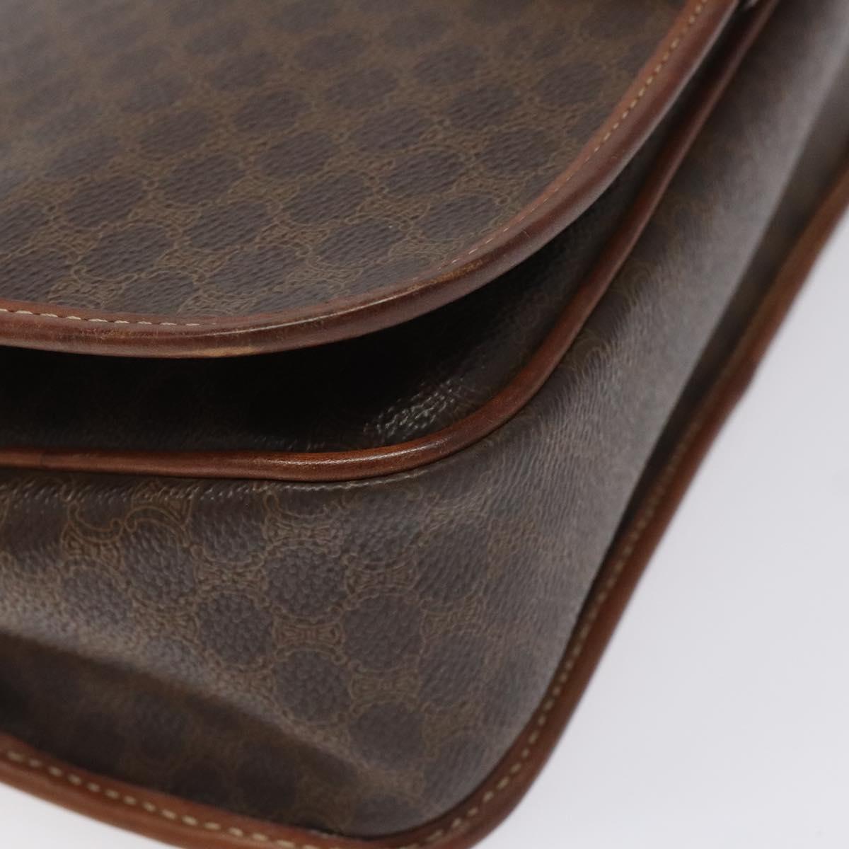 Céline Macadam, Brown, Canvas, shoulder