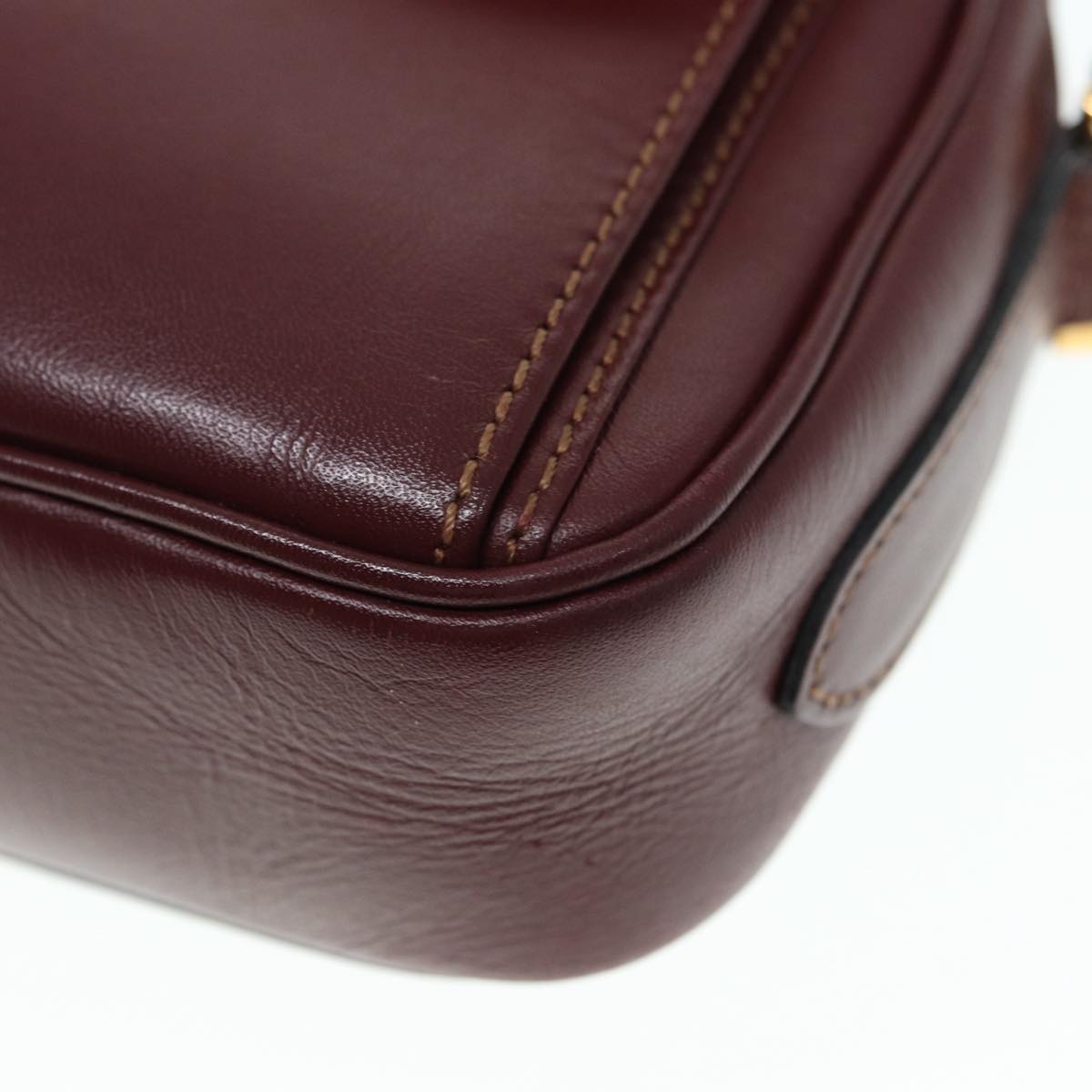 Cartier Must de Cartier, Burgundy, Leather, shoulder