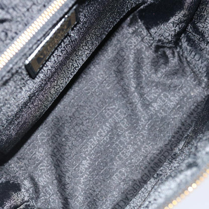 Versace Vanity, Black, Leather, handbag