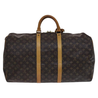 Louis Vuitton Keepall 50, Brown, Canvas, travel