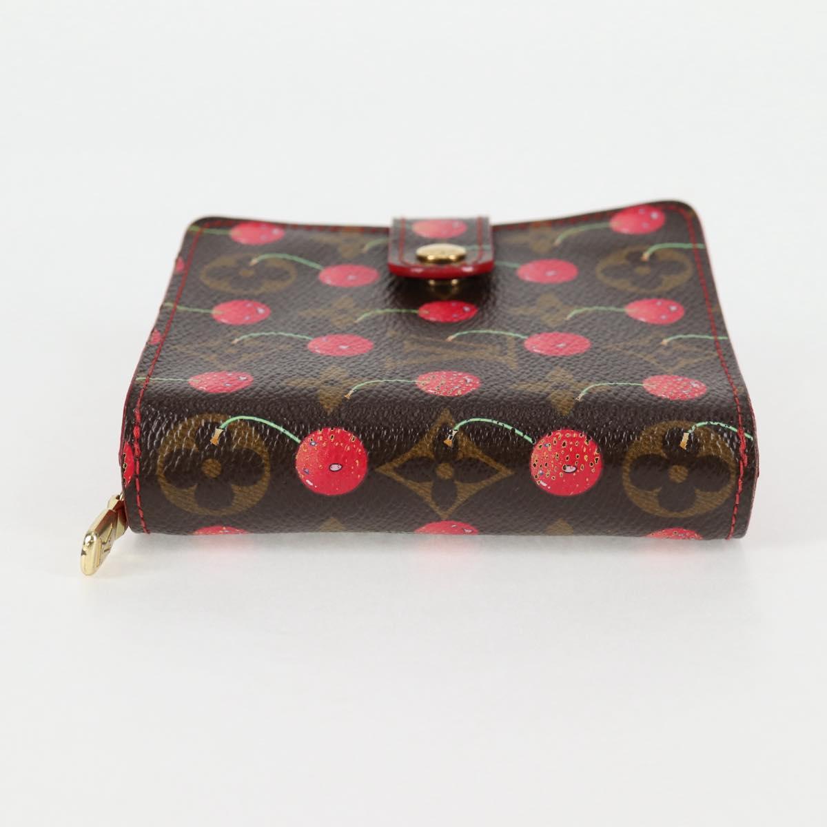 Louis Vuitton Compact zip, Brown, Canvas, wallet