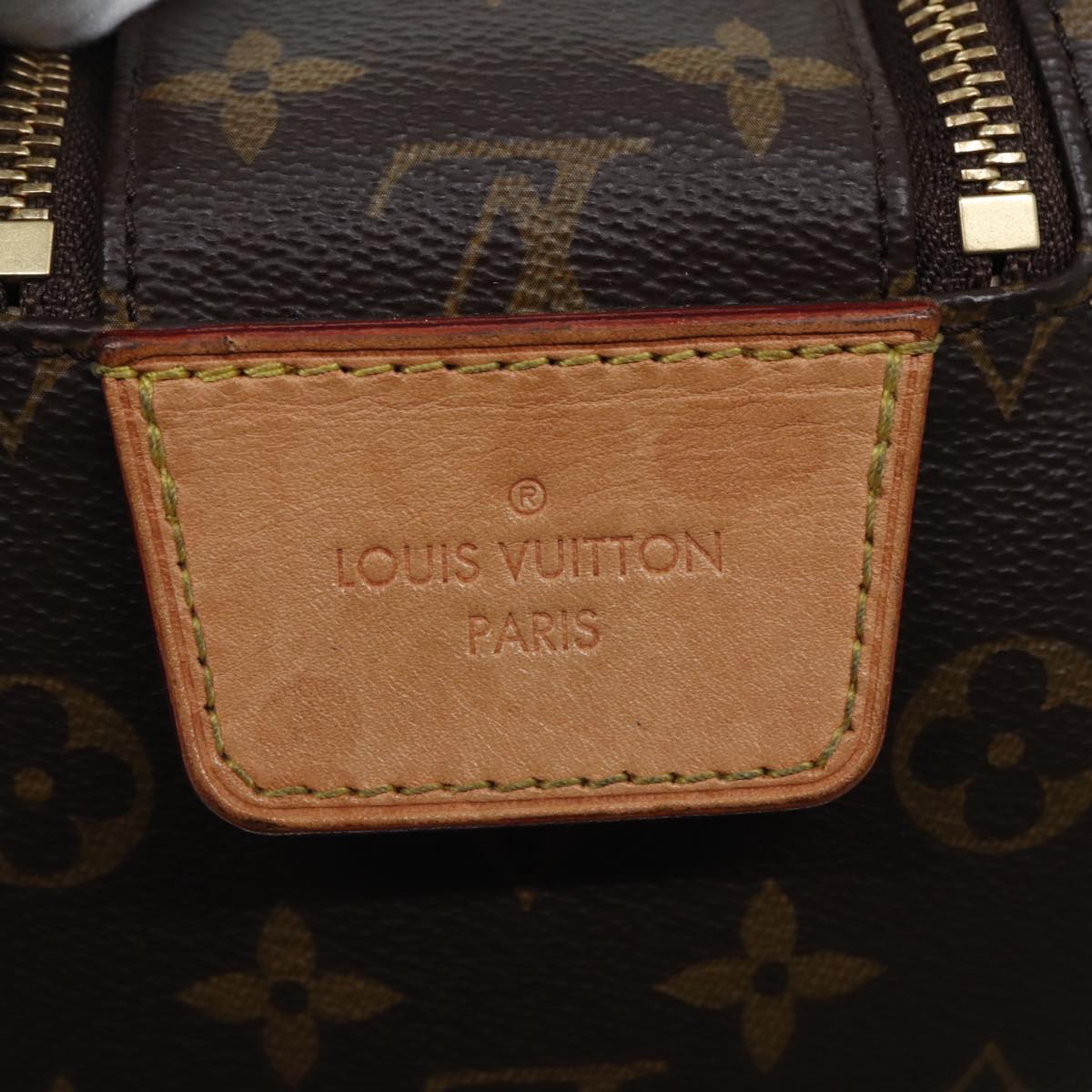 Louis Vuitton Dopp Kit, Brown, Canvas, clutch