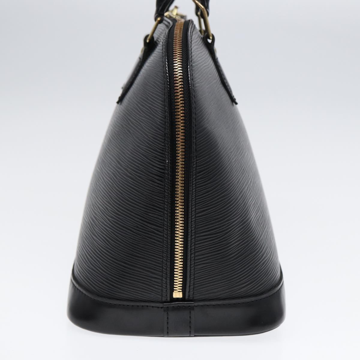 Louis Vuitton Alma, Black, Leather, handbag