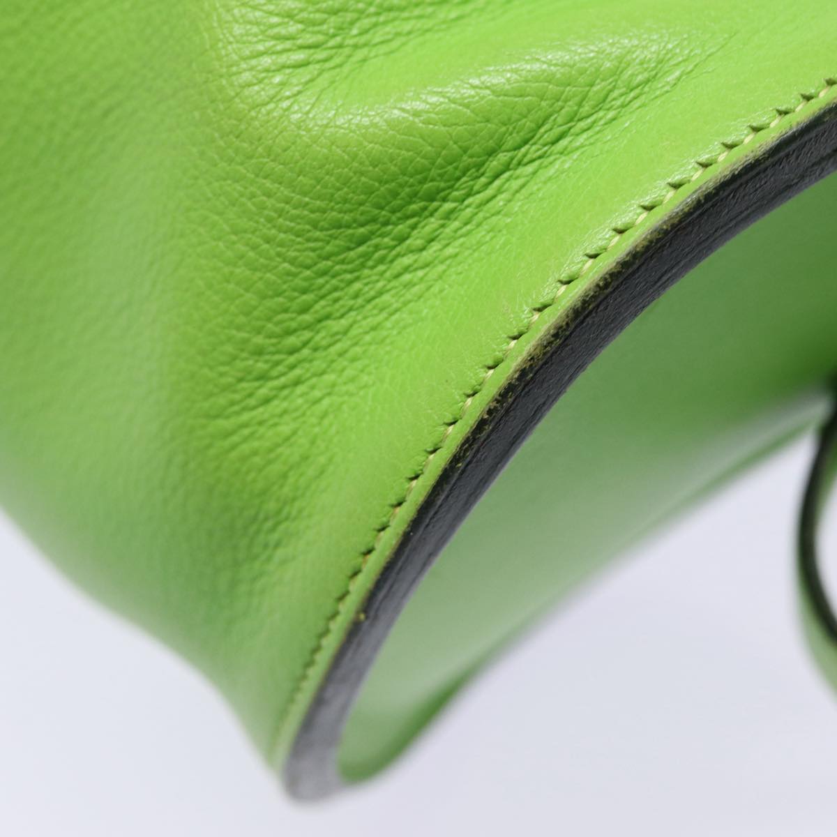 Hermès, Green, Leather, handbag