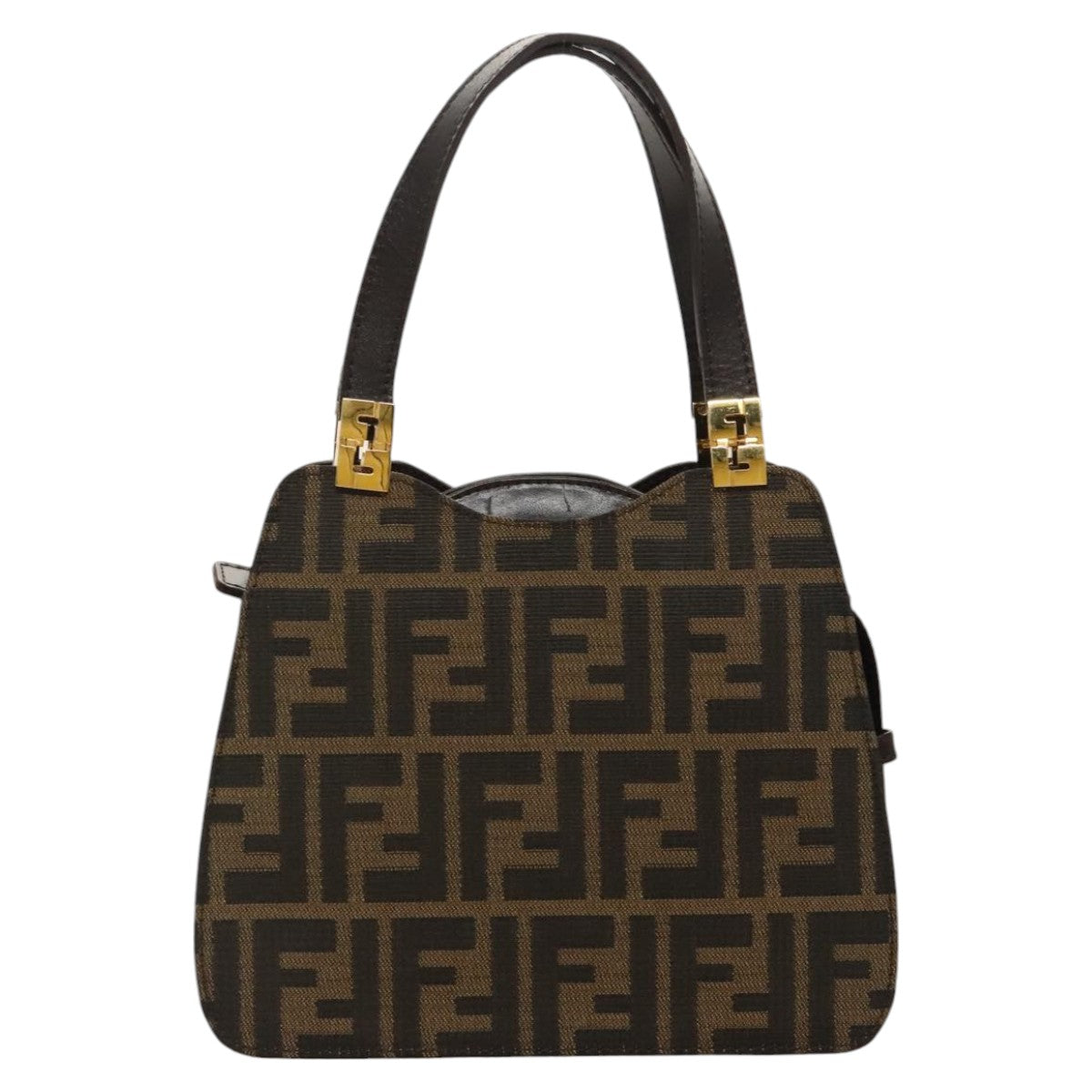 Fendi, Brown, Canvas, handbag