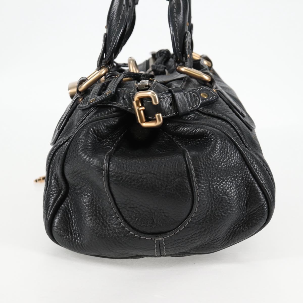Chloé Paddington, Black, Leather, handbag
