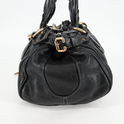 Chloé Paddington, Black, Leather, handbag
