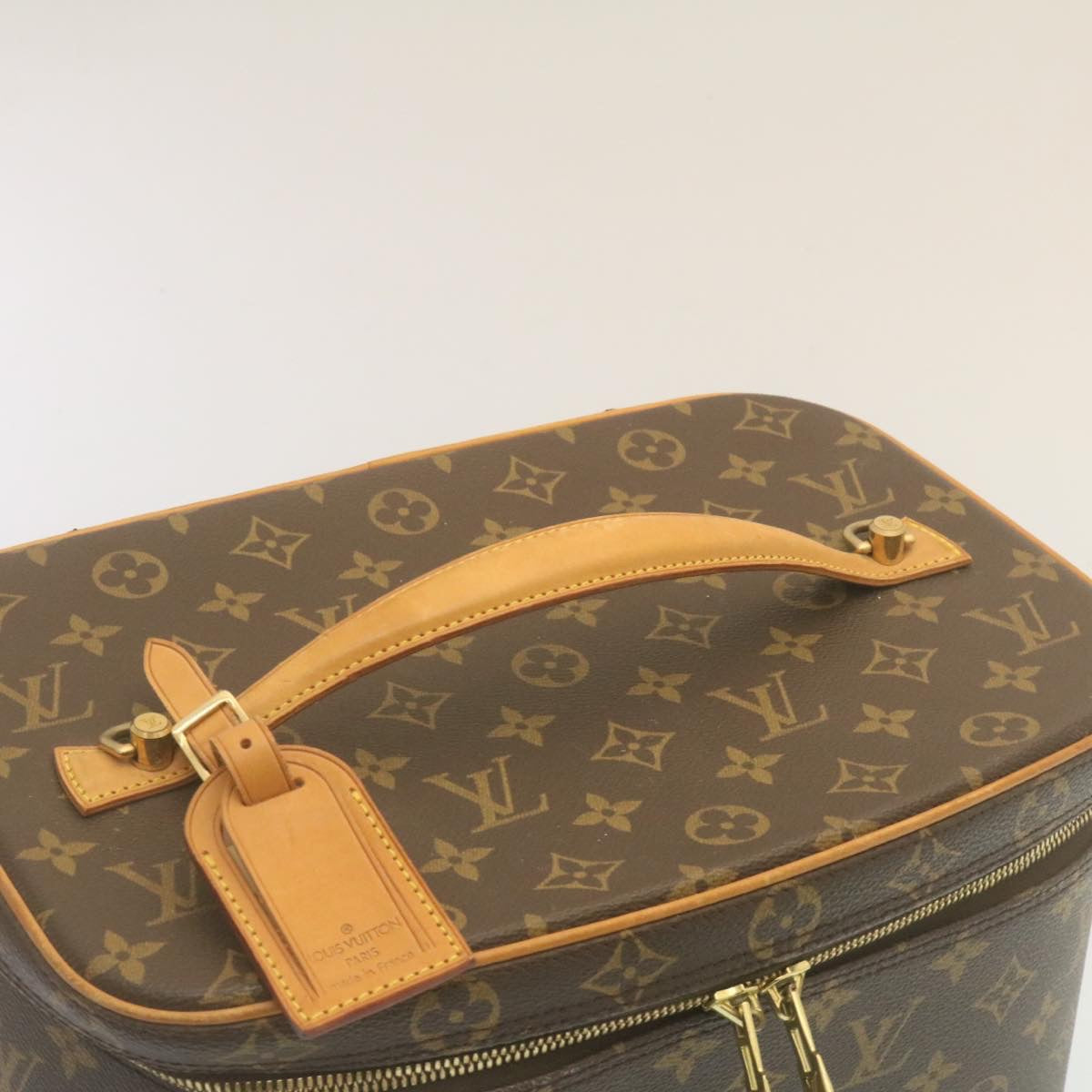 Louis Vuitton Vanity, Brown, Canvas, shoulder