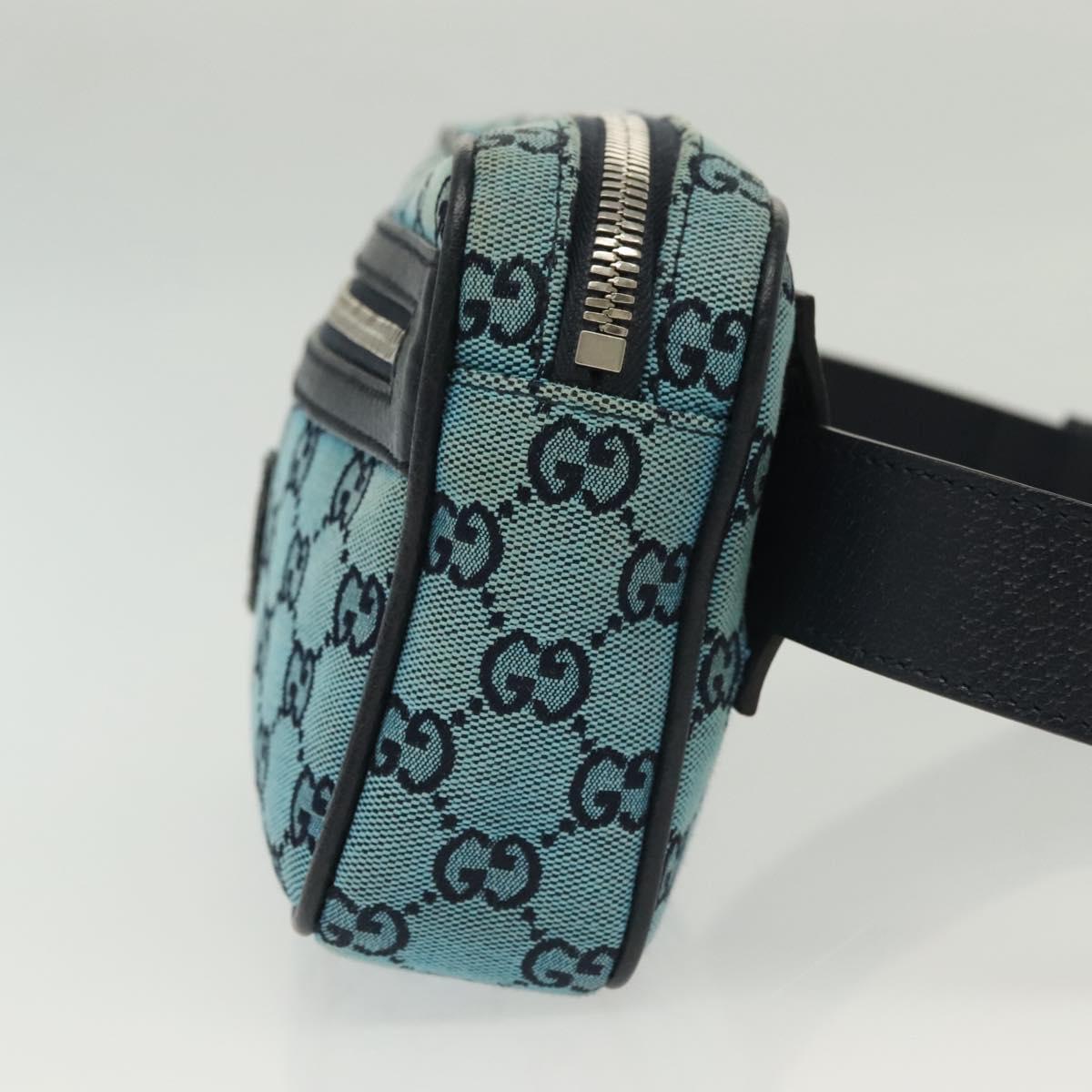 Gucci GG canvas, Blue, Canvas, shoulder