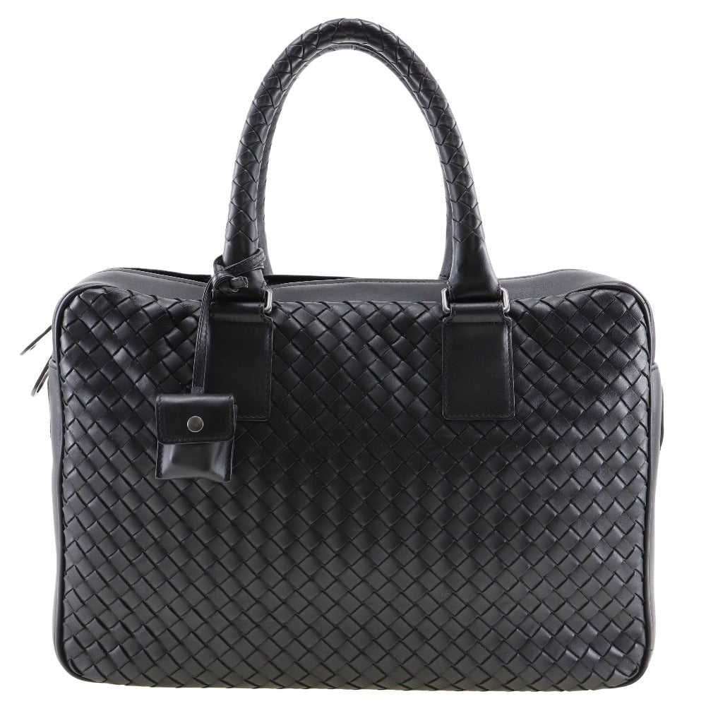 Bottega Veneta Intrecciato, Black, Leather, travel