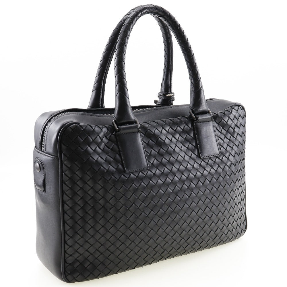 Bottega Veneta Intrecciato, Black, Leather, travel