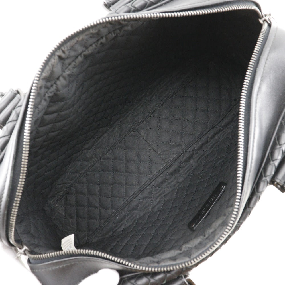 Bottega Veneta Intrecciato, Black, Leather, travel