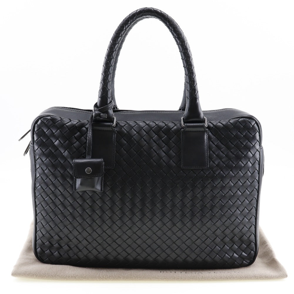 Bottega Veneta Intrecciato, Black, Leather, travel