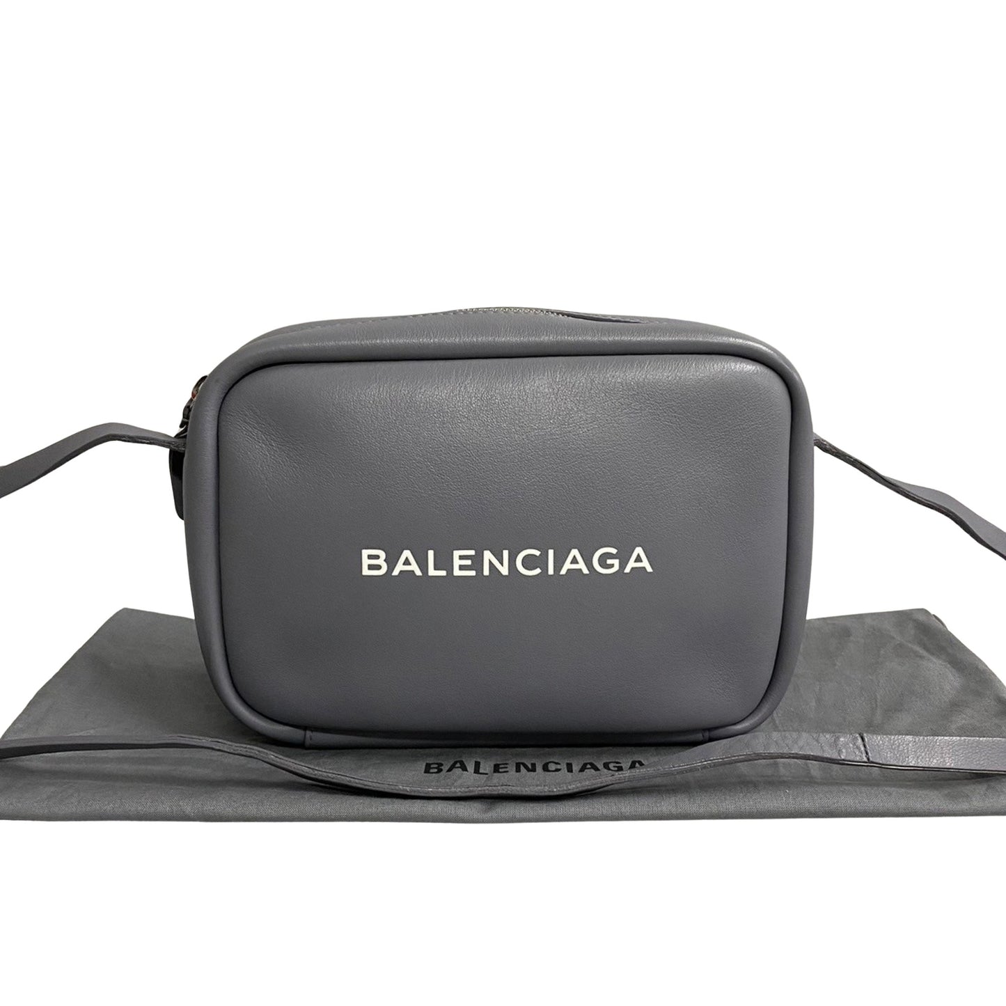 Balenciaga, Grey, Leather, shoulder