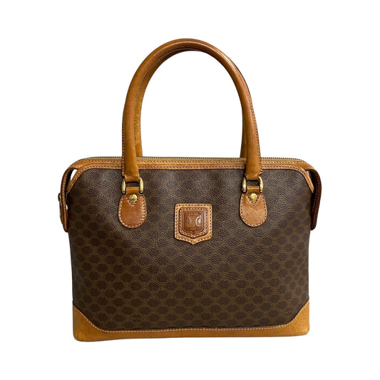 Céline Macadam, Brown, Canvas, handbag