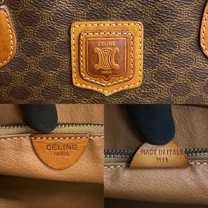 Céline Macadam, Brown, Canvas, handbag
