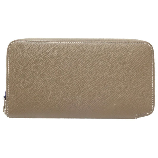 Hermès Silk'In, Grey, Leather, wallet