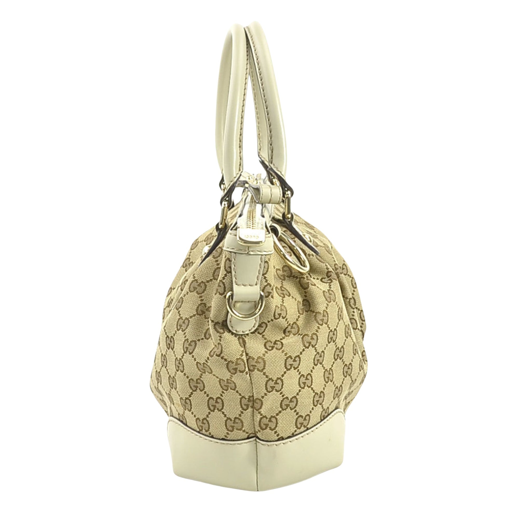 Gucci Sukey, Beige, Canvas, handbag