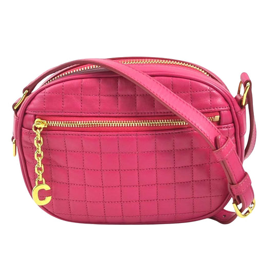 Céline, Pink, Leather, shoulder