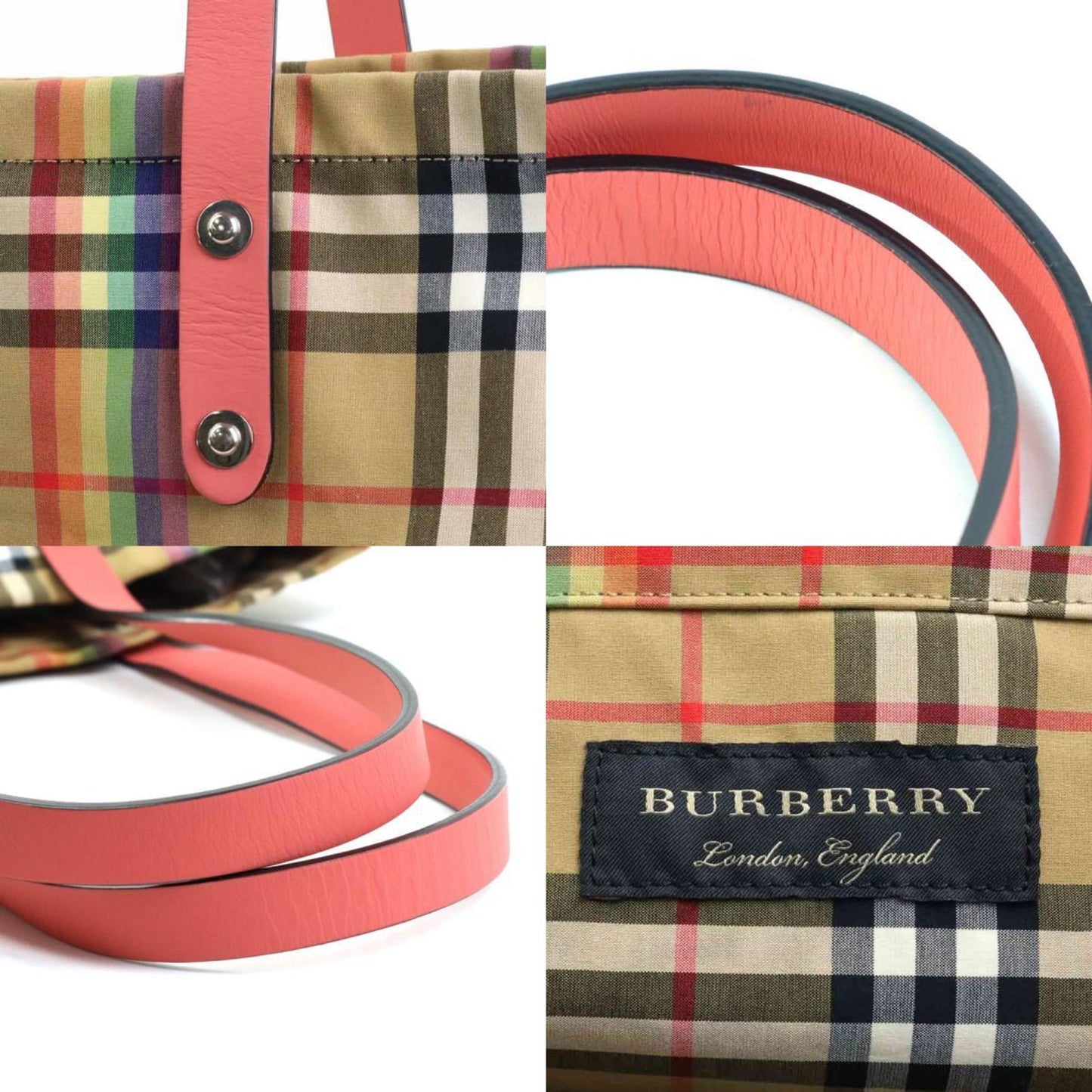 Burberry Nova Check, Multicolour, Cotton, tote