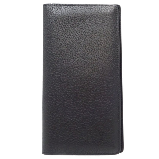 Louis Vuitton Brazza, Black, Leather, wallet