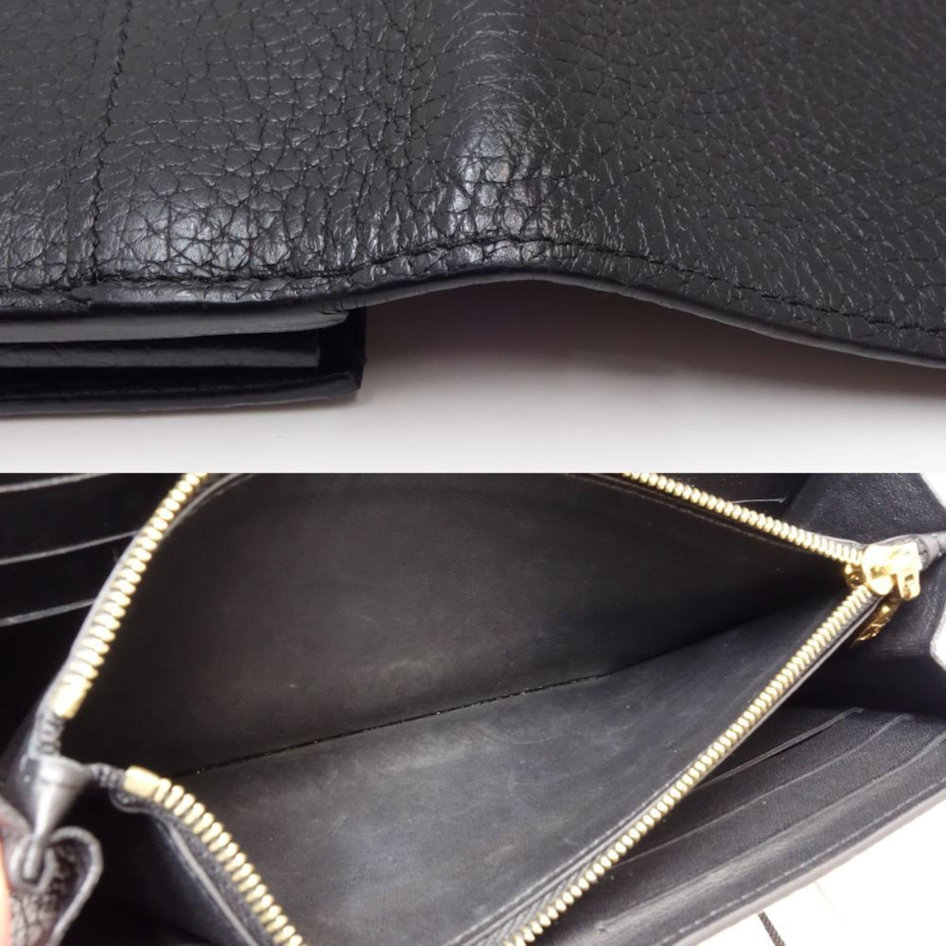 Louis Vuitton Capucines, Black, Leather, wallet