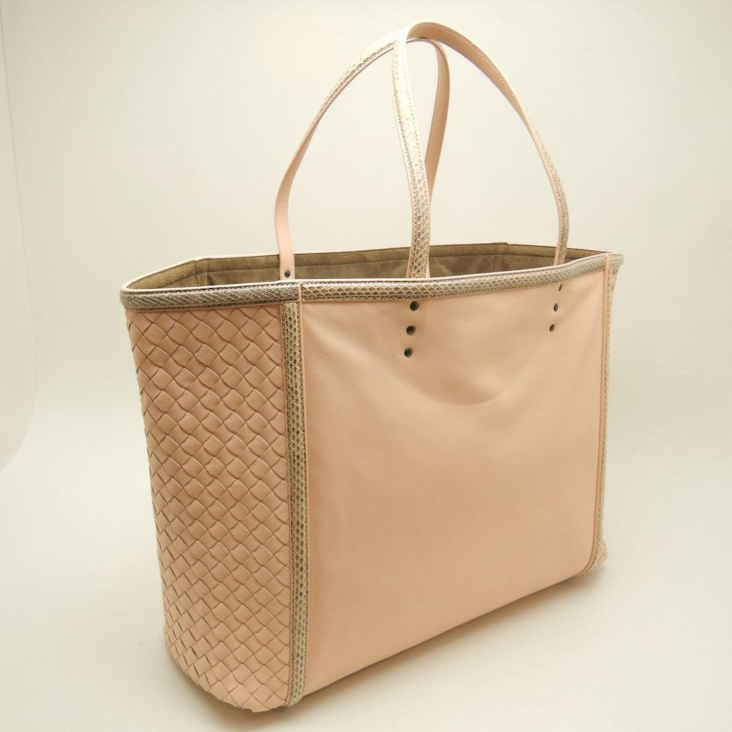 Bottega Veneta Intrecciato, Pink, Leather, tote