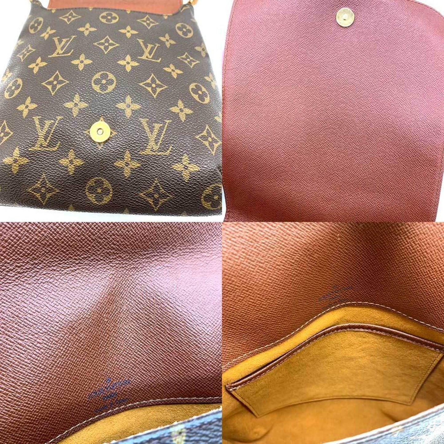 Louis Vuitton Musette Salsa, Brown, Canvas, shoulder