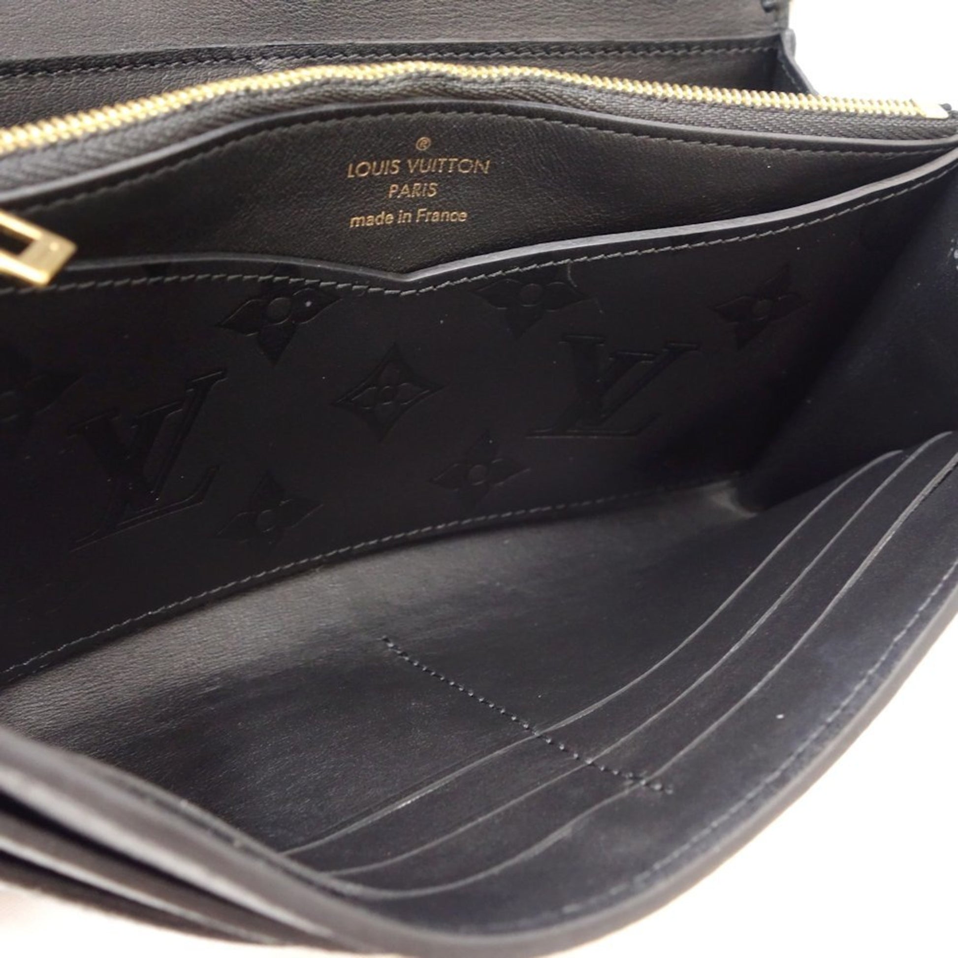 Louis Vuitton Very, Black, Leather, wallet