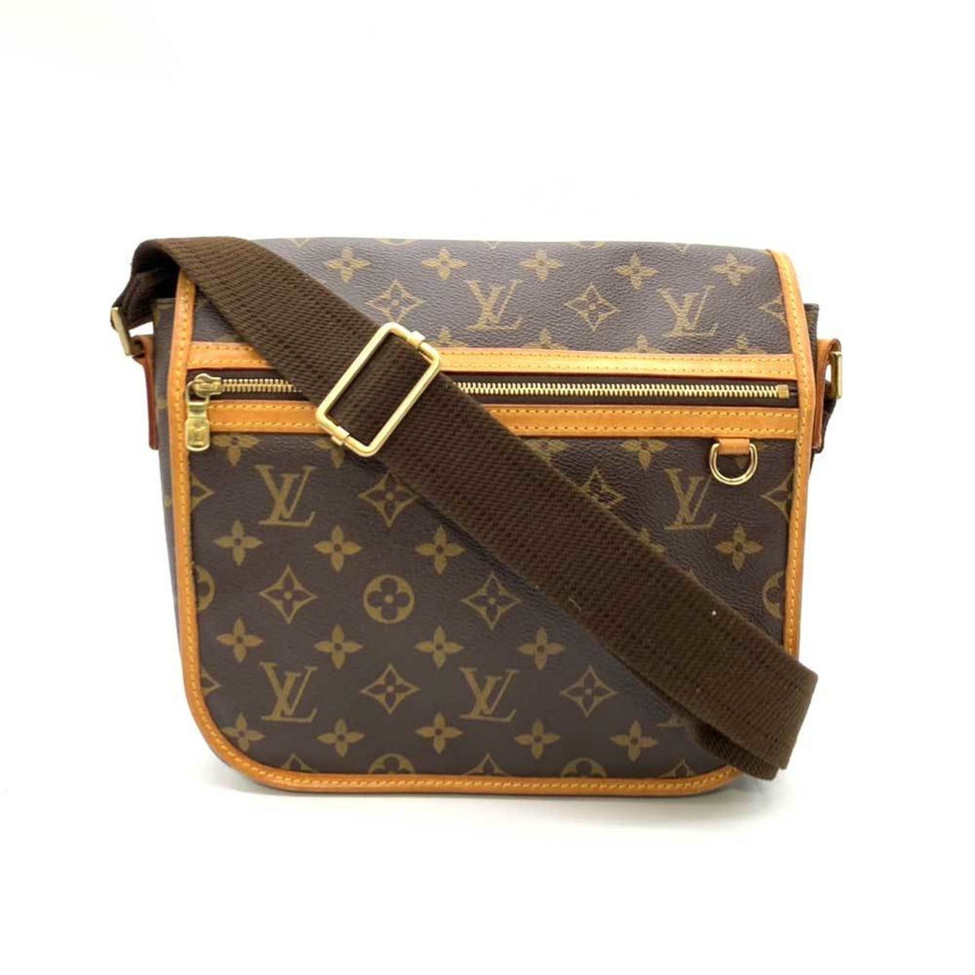 Louis Vuitton Bosphore, Brown, Canvas, shoulder