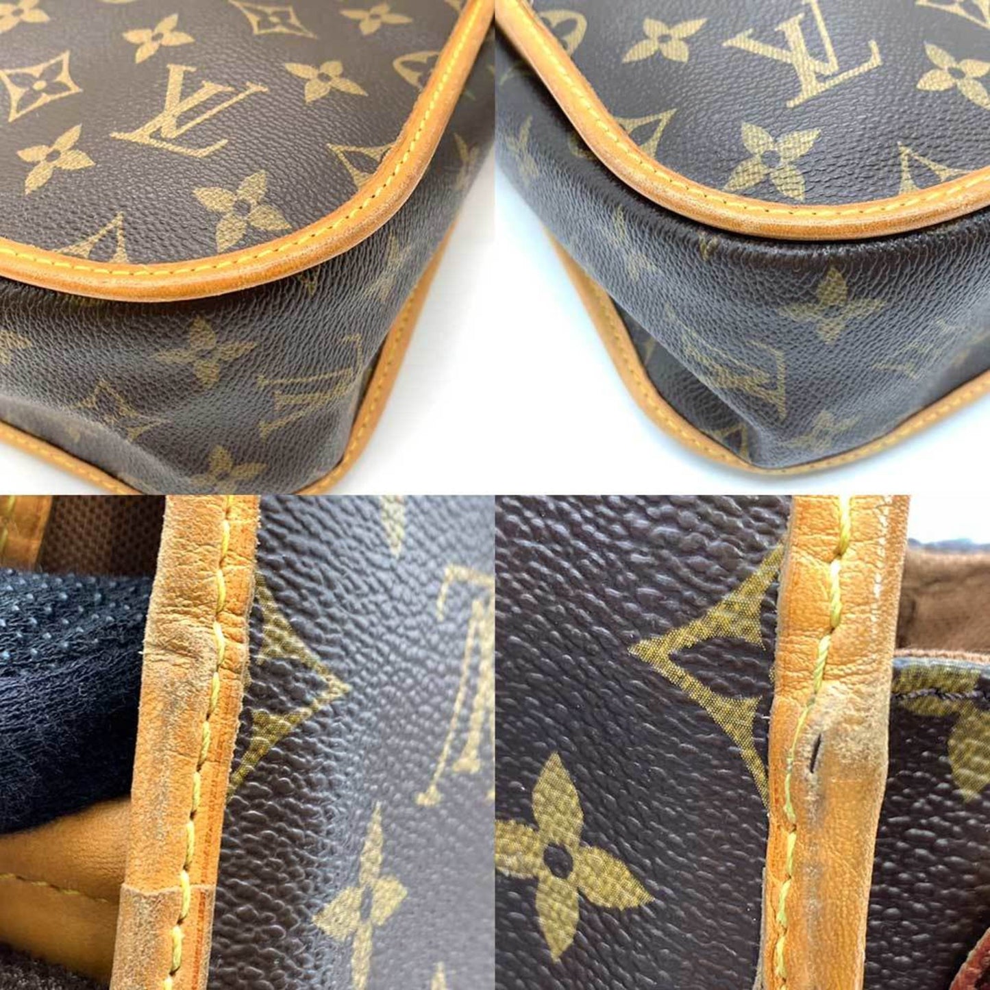 Louis Vuitton Bosphore, Brown, Canvas, shoulder